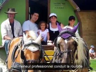 Vacances en roulotte à cheval, dans la Drôme