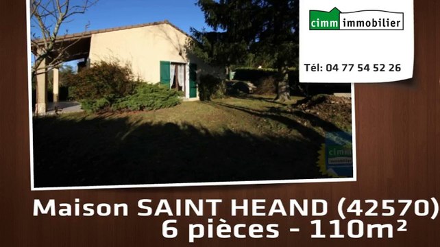 A vendre - maison/villa - SAINT HEAND (42570) - 6 pièces - 110m²