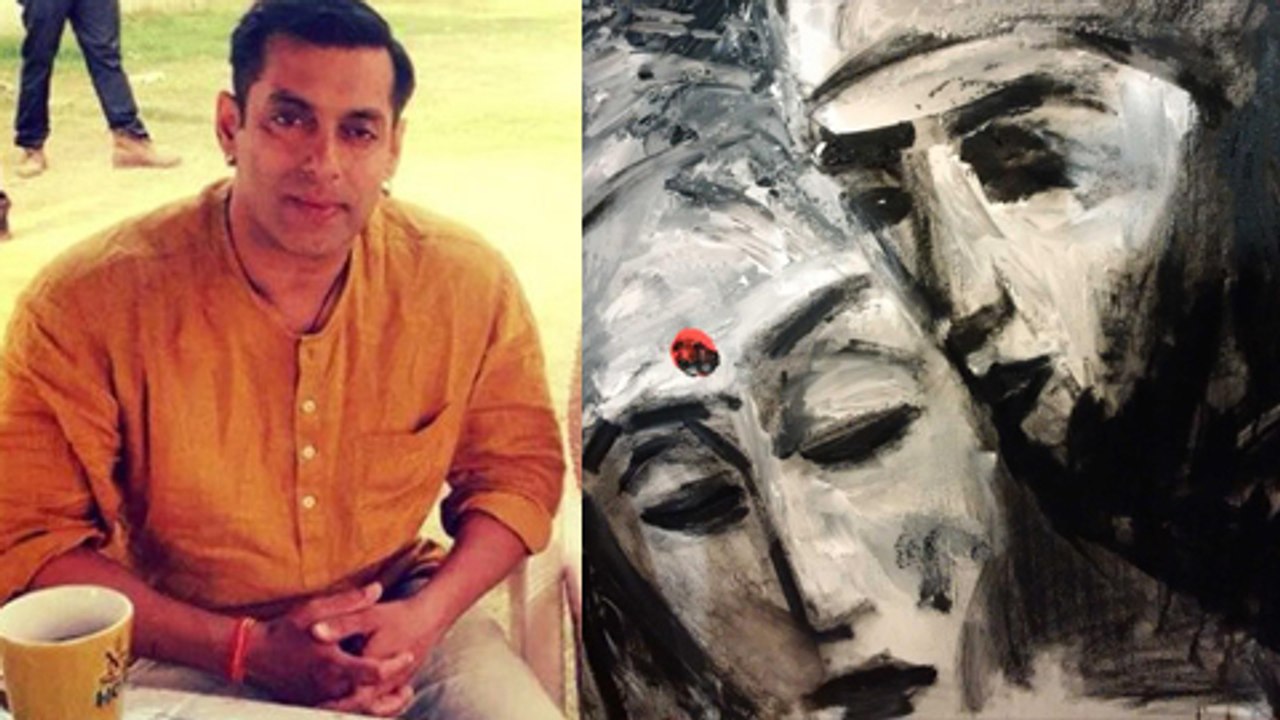 Revealed: Salman Khan Painting On The Sets Of Bajrangi Bhaijaan