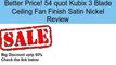 54 quot Kubix 3 Blade Ceiling Fan Finish Satin Nickel Review