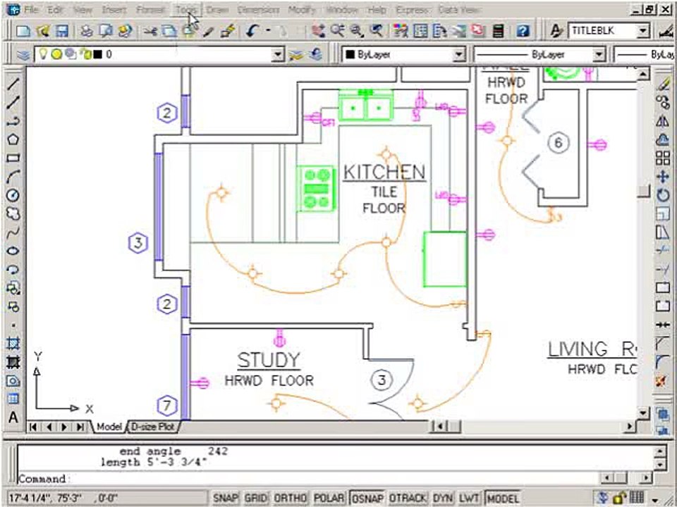 AutoCAD - Measuring Distances - 08-02