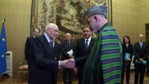 Roma - Napolitano incontra il Presidente della Repubblica dell'Afghanistan