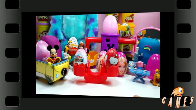Barbie Spongebob Peppa Pig Kinder Surprise eggs Play Doh My little pony egg Opening New 2015 HD