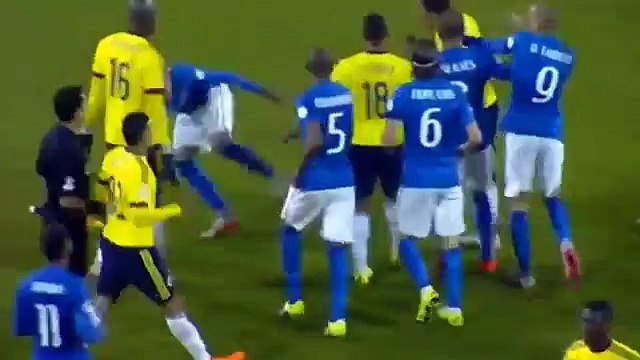 Neymar & Carlos Bacca Get a Red Card ~ Brazil vs Colombia 0-1 [Copa America 2015 ] -