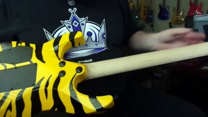 2015 Jackson DK2M Pro Series Limited Edition Dinky Electric Guitar Tiger Yellow Review and Demo