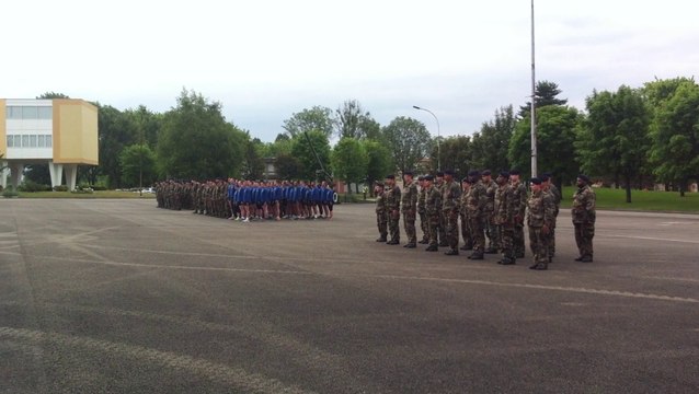 Levée des couleurs du 18 juin 2015, au premier régiment d'artillerie de Belfort