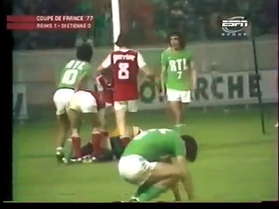 ASSE 2-1 Reims - Finale de la Coupe de France 1976-1977