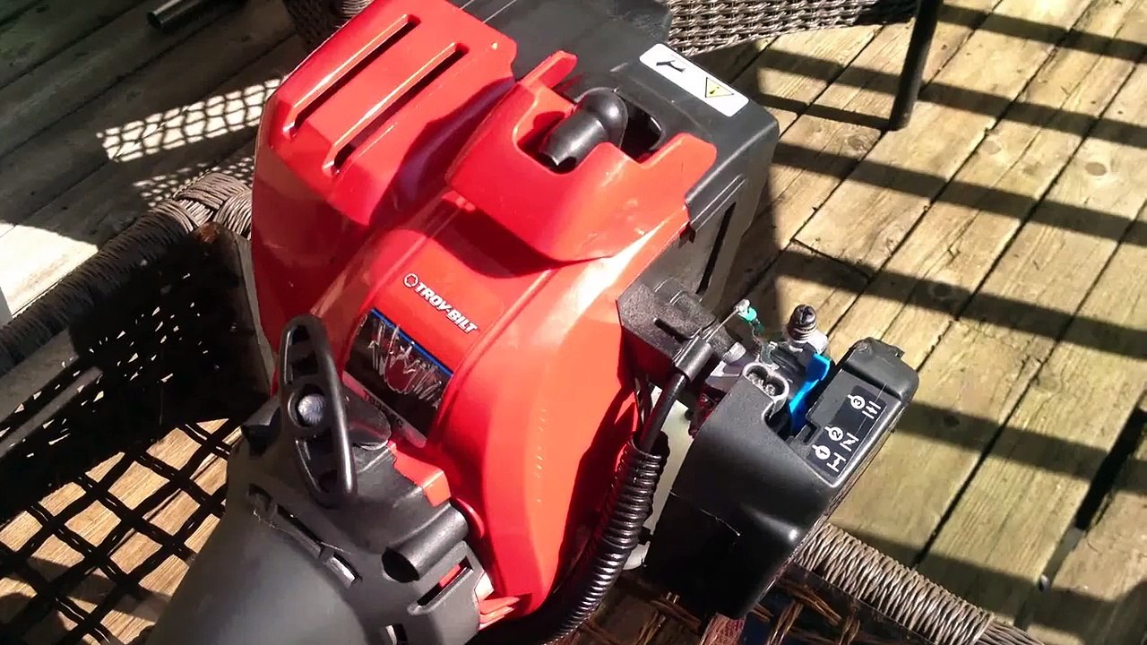 Troy bilt tb32 ec 2 cycle weed trimmer bogs down - Fix - trouble - Tune up