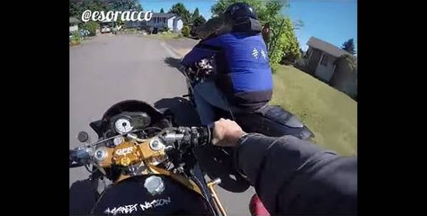 Guy Gets Kicked Off Bike After Stealing It