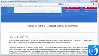 Pangu NEW Jailbreak iOS8.3 iPhone 6,5S,iPod Touch 4,3 & iPad