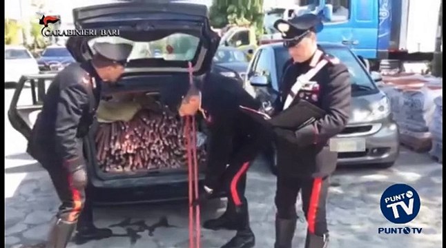 Bari- scoperti con 700 chili di rame rubato, arrestati tre rumeni