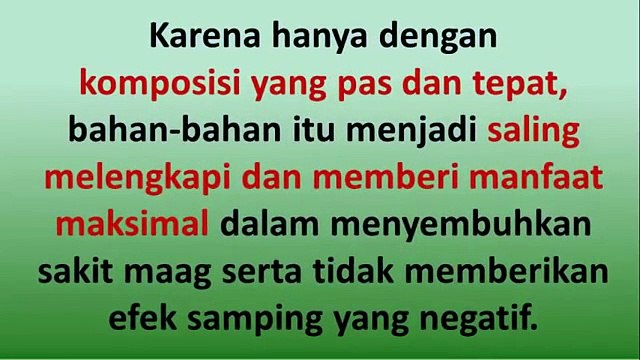 Obat Herbal - Obat Sakit Maag Tradisional - Maag kronis dan akut