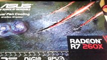 Asus Radeon R7 260X Videokártya Unboxing