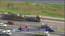 Datena carretas IVECO Exercito na marginal 2.wmv