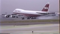 TWA 747-100, 727-200 & L-1011 Landing at LAX