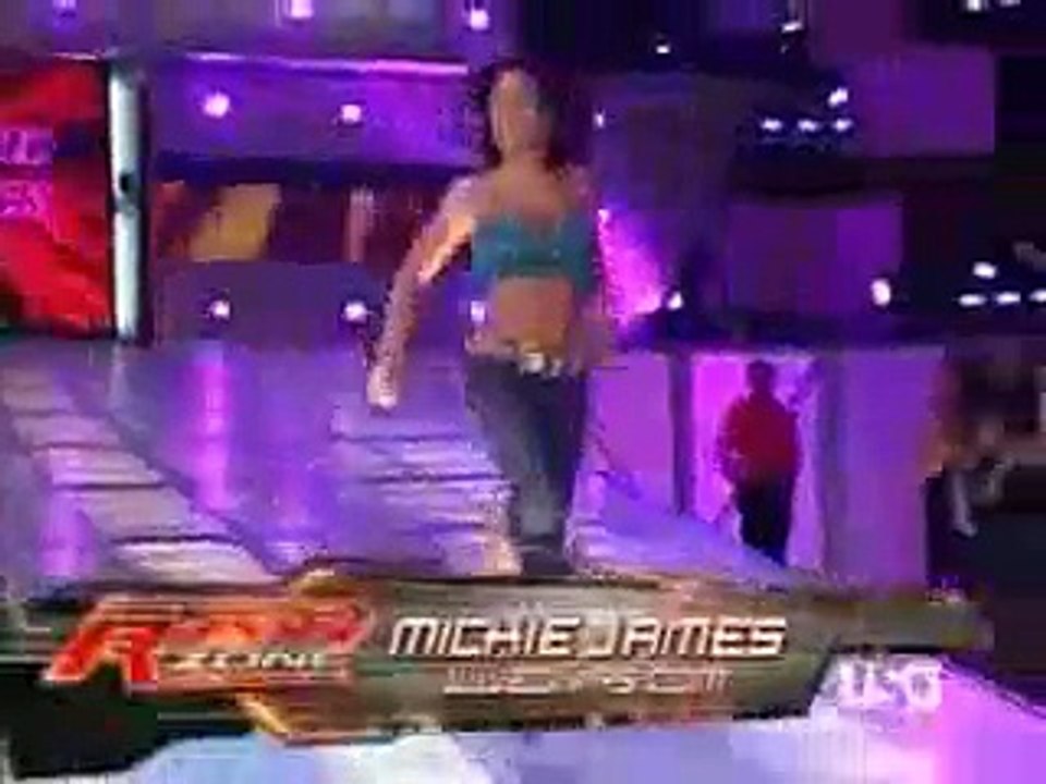 Mickie James vs Jillian Hall Candice Michelle on Commentary