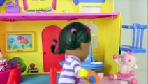 Doc McStuffins Fixes Lego Emmet with Brother Donny Doc Is In Clinic Lambie Hallie DisneyCarToys