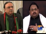 Zardari, Altaf agree to set aside differences-Geo Reports-18 Jun 2015