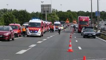 Un accident sur l'A21 à hauteur de Loison-sous-Lens a nécessité l'intervention des secours en nombre, avec deux hélicos