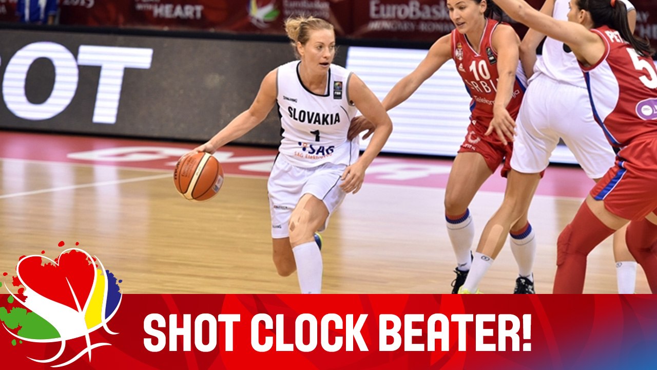Drama! Zirkova Beats the Shot Clock - Slovak Republic v Serbia - EuroBasket Women 2015