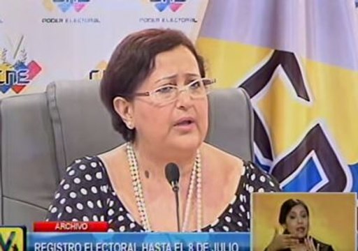 Tibisay Lucena informó fecha de cierre de inscripciones en Registro Electoral