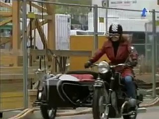 Woman driving sidecar