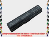 Laptop/Notebook Battery for Toshiba Satellite A215-S5837 - 9 cells 6600mAh Black