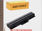 Battpit? Laptop / Notebook Battery Replacement for Sony VAIO VGN-NW310F/T (4400mAh)