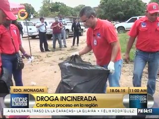 Incinerados 159 kilos de drogas en Monagas en lo que va de 2015