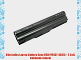 UBatteries Laptop Battery Sony VAIO VPCZ114GX/S - 9 Cell 6600mAh (Black)