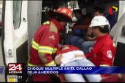 Callao: choque múltiple en la avenida Argentina deja 6 heridos