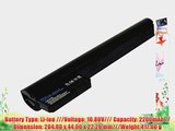 PowerSmart? 10.8V 2200mAh Li-ion Battery for HP Mini 210 HD Edition 210 Vivienne Tam 210-1000