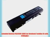 Extended Battery PA3356U-3BRS for Notebook Toshiba (6 cells 4700mAh )