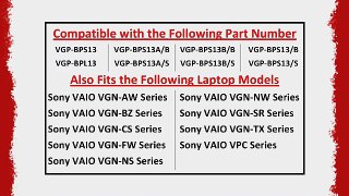 Sony Vaio VGN-FW250J SUPERIOR GRADE New 6-Cell Tech Rover BrandTM Battery {Color: Silver}