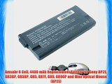 Amsahr 6 Cell 4400 mAh Replacement Battery for Sony BP2E GR3BP GR5BP GR5 GR7F GR9 GR90P and