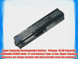 Toshiba Satellite L655-S5078 Laptop Battery - New TechFuel Professional 12-cell Li-ion Battery