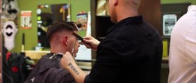 Mens Haircut: Modern Pompadour with Skin Fade | Haircut and Style