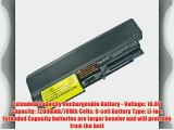 Lenovo FRU 42T4530 Laptop Battery - New TechFuel Professional 9-cell Li-ion Battery