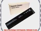 Superb Choice 12-cell Laptop Battery for HP G60-610CA G60-619CA G60-630US G60-630CA G60-633CL
