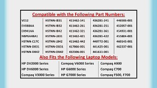 HP Pavilion 452056-001 SUPERIOR GRADE Tech Rover Brand 12-Cell (Extended Capacity) Laptop Battery