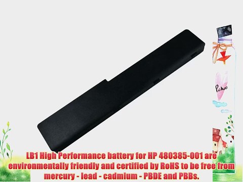 LB1 High Performance Battery for HP 480385-001 Laptop Notebook Computer PC [6 Cells 14.4V 4400mAh]