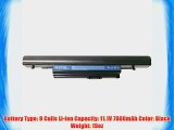 Bay Valley Parts 9 Cell 11.1V 7800mAh New Replacement Laptop Battery for ACER 3ICR18-65-2 934T2085F