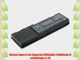 TPE?Extended Capacity 6600mAh/73WH Laptop Battery for Dell Inspiron 1501 6400 E1505 E1501 PP23LA