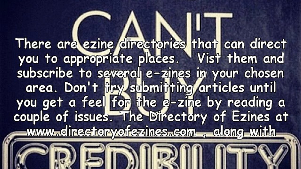 Finding E-zine Publishers