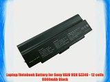 Laptop/Notebook Battery for Sony VAIO VGN SZ340 - 12 cells 8800mAh Black
