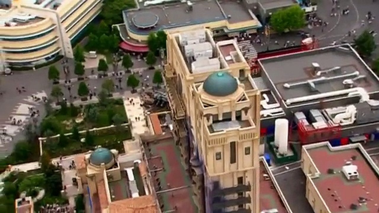 Construction of Euro Disney: 2008 Disneyland Paris aerial footage