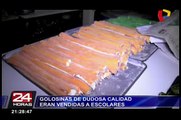 Santa Clara: golosinas de dudosa calidad eran vendidas a escolares