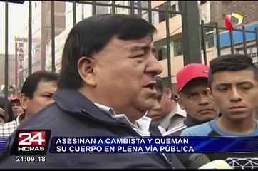 La Victoria: asesinan a cambista y queman su cuerpo en plena vía pública