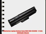 UBatteries Laptop Battery Sony VAIO VGN-CS36MJ - 9 Cell 6600mAh (Black)