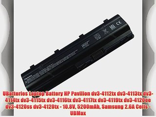 UBatteries Laptop Battery HP Pavilion dv3-4112tx dv3-4113tx dv3-4114tx dv3-4115tx dv3-4116tx